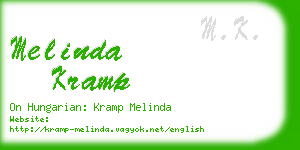 melinda kramp business card